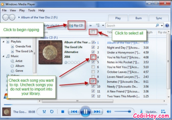Hướng dẫn sao chép tập tin nhạc từ đĩa CD sang Laptop + Hình 8