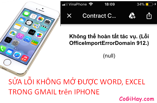 Sửa lỗi OfficeImportErrorDomain 912 – không mở được Word, Excel trên iPhone