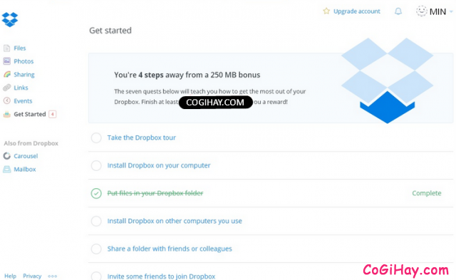 Hướng dẫn đăng ký tạo tài khoản Dropbox cho người mới + Hình 8