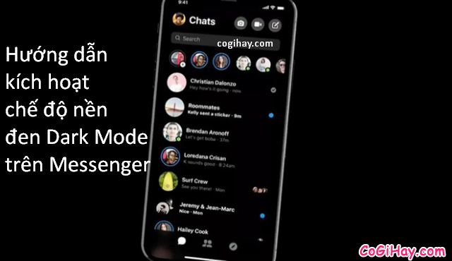 Cách cài đặt giao diện nền đen trong ứng dụng Messenger