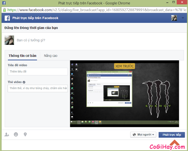 Cách sử dụng OBS Studio Live Stream màn hình máy tính lên Facebook cá nhân + Hình 4