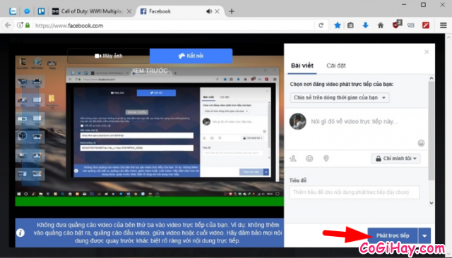 Cách sử dụng OBS Studio Live Stream màn hình máy tính lên Facebook cá nhân + Hình 17