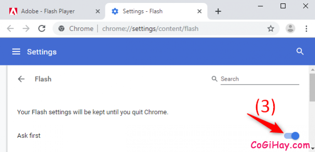 Hướng dẫn kích hoạt Adobe Flash Player trên Google Chrome 76 + Hình 12