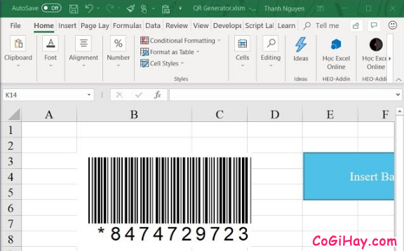 Hướng dẫn tạo mã vạch trong Microsoft Word, Excel + Hình 2
