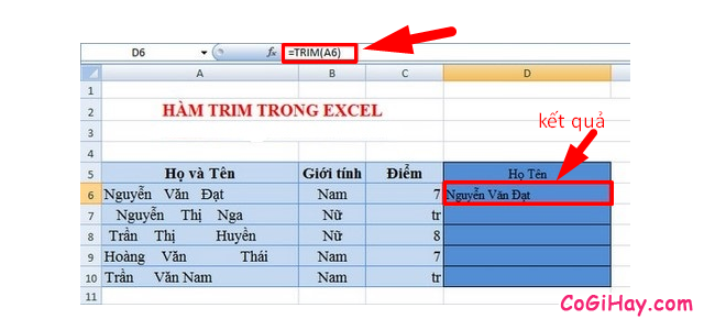 Tổng hợp TOP 10 Hàm cơ bản nhất trong Excel bạn cần biết + Hình 8