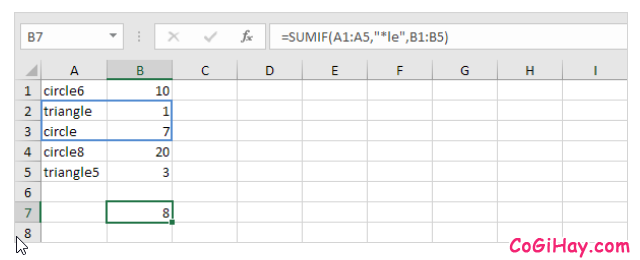 Hàm SUMIF và Ví dụ sử dụng hàm trong Microsoft Excel + Hình 15